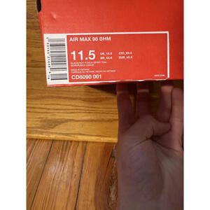 Nike Air Max 98 BHM Men's Sneakers Size 11.5